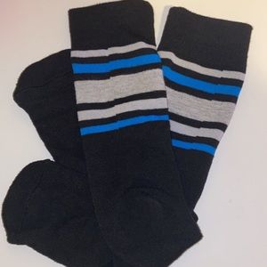 Black Patterned Above Ankle Socks